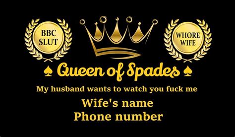 Qos Bbc Slut Whore Wife Business Cards 100 Count Etsy Uk