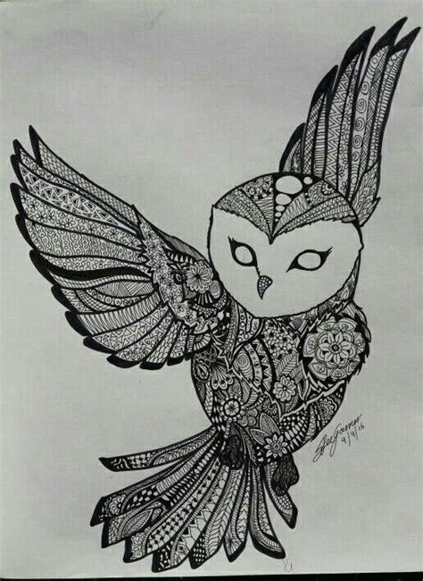 mandala owl drawing artist pretty mandala draw colours art