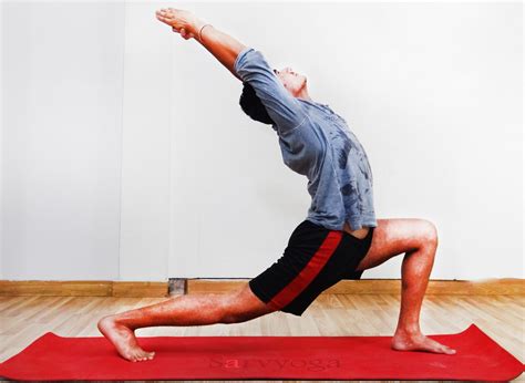 virabhadrasana warrior yoga pose steps  benefits sarvyoga yoga