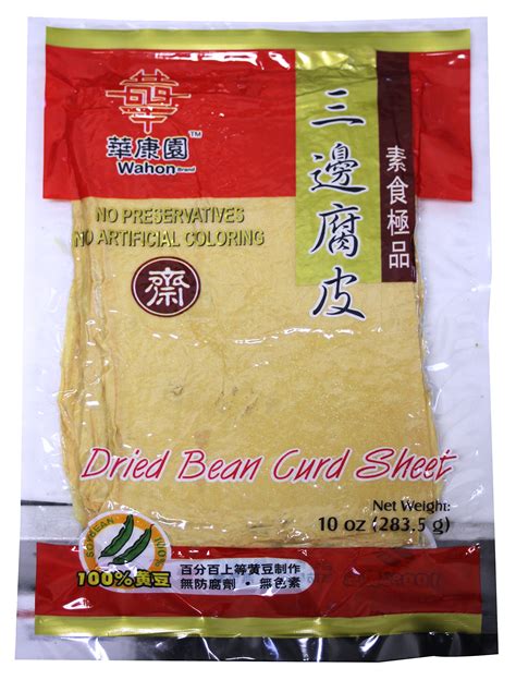 natural dried soy bean curd tofu sheet oz pack
