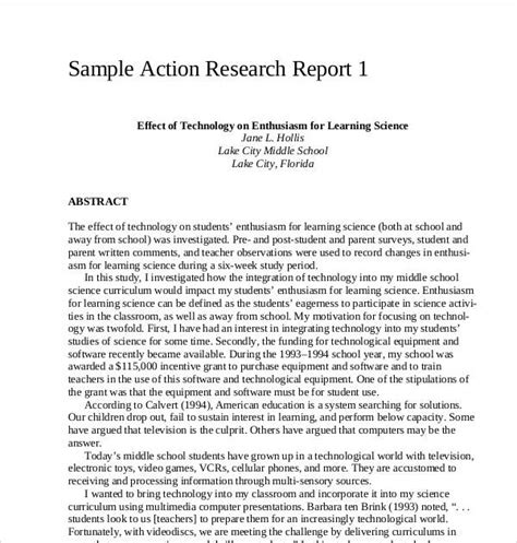 examples  action research templates    action research