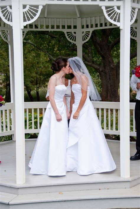 Lesbian Wedding Wedding Strapless Wedding Gown