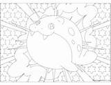 Pokemon Starly Spheal sketch template
