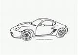 Porsche Cayenne Kolorowanki Colorir Samochody Cayman Coloringhome Getcolorings Comments sketch template