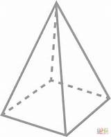 Pyramid Coloring Piramide Colorear Colorare Pyramide Pirámide Sided Zijdige Seitige Caras Ausdrucken Disegni Mayan Kleurplaten Ispirazione Tatuaggio Kleurplaat Ausmalbild Pyramids sketch template