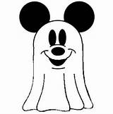 Coloring Ghost Mickey Pages Mouse Printable Pumpkin Halloween Clipart Kids Cartoon Disney Ghosts Characters Clip Cliparts Printables Print Book Choose sketch template