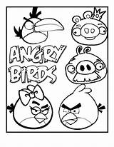 Angry Coloring Pages Birds Bird Printable Cool sketch template