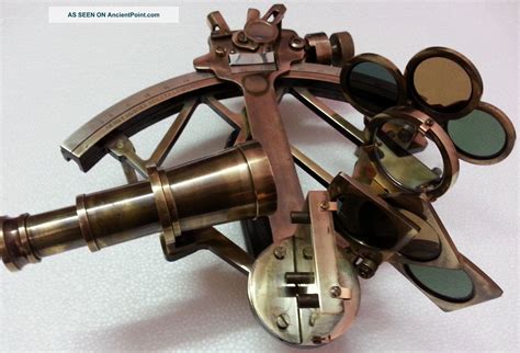nautical sextant antique vintage heavy brass navigation