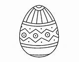 Easter Stamping Egg Coloring Coloringcrew sketch template