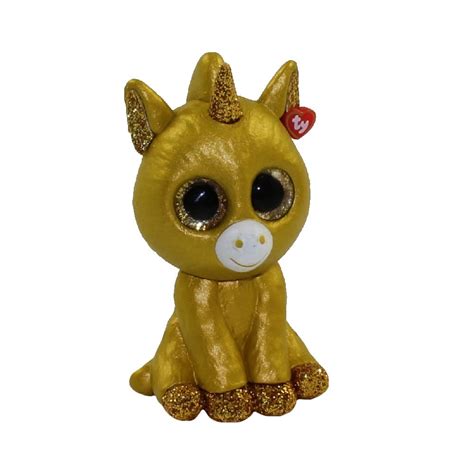 ty beanie boos mini boo figures series  golden unicorn