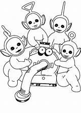 Teletubbies Coloring Pages Coloringpages1001 sketch template