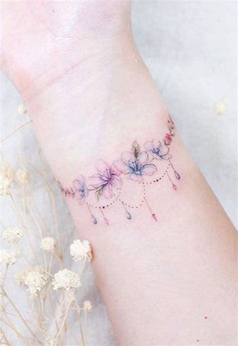 100 Trending Watercolor Flower Tattoo Ideas For Women Wrist Tattoos