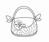 Bag Coloring Printable Fashion Girls Pages Pretty 1744 13kb sketch template