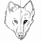 Wolf Demon Devil Dog Sketch Drawings Drawing Usmc Deviantart Clipartmag sketch template