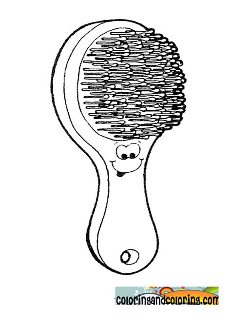 hair brush coloring page printable coloring pages