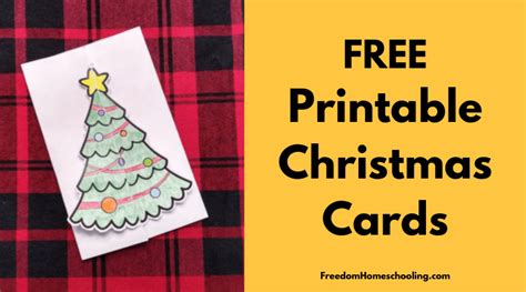 printable christmas cards freedom homeschooling