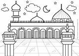 Masjid Nabawi sketch template