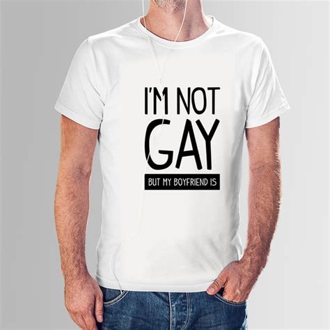 newest man tshirt i m not gay slogan t shirt summer short sleeve o neck