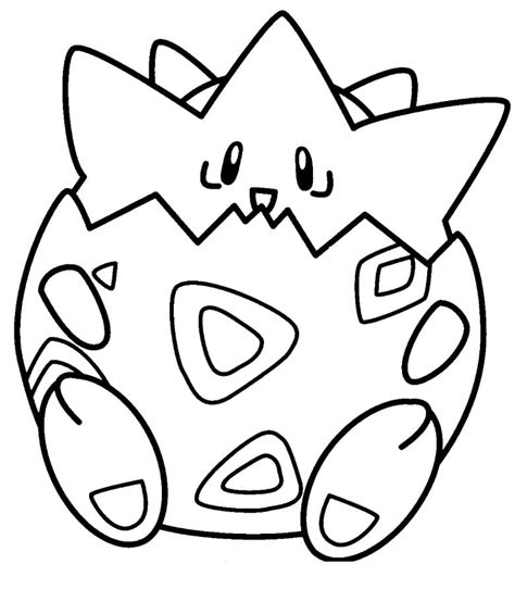 togepi  pikachu coloring page  printable coloring pages  kids