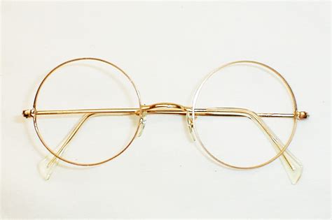 12k gold round reading glasses1900 1800s readers spectacles large