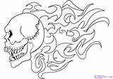 Pages Skull Coloring Draw Flaming Flames Fire Step Drawing Skulls Colouring Graffiti Heart Dice Gangster Printable Scenery Gangsta Drawings Color sketch template