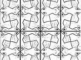 Crearegiocando Escher Ancora Rettangolo Incollare Tagliare sketch template