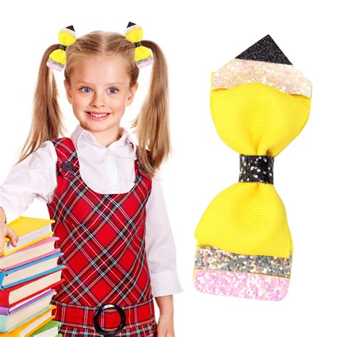 sunhillsgrace barrettes pencil girls hair ties for back to school