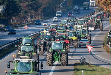 bauernproteste rund um crailsheim autobahnauffahrt gesperrt landwirte