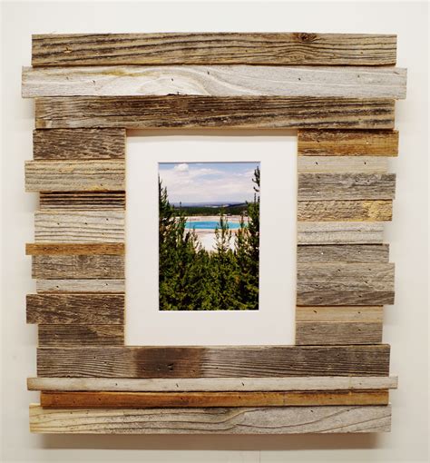 allbarnwood  beachcomber shanty reclaimed wood barnwood picture frame decorative large
