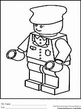 Legos Policeman Getcolorings Coloringhome sketch template