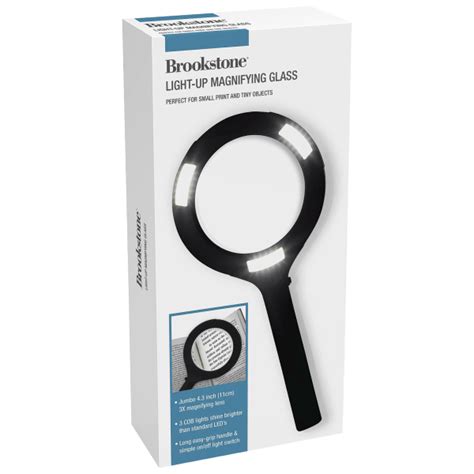 morningsave brookstone magnifying glass  led light