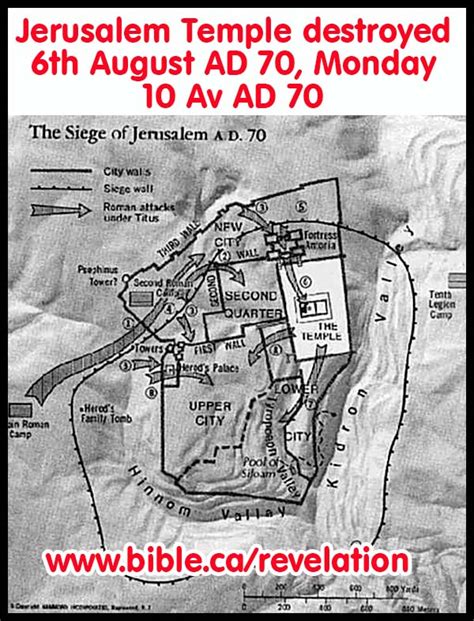 Mt 24 Destruction Of Jerusalem In 70 Ad Siege Map