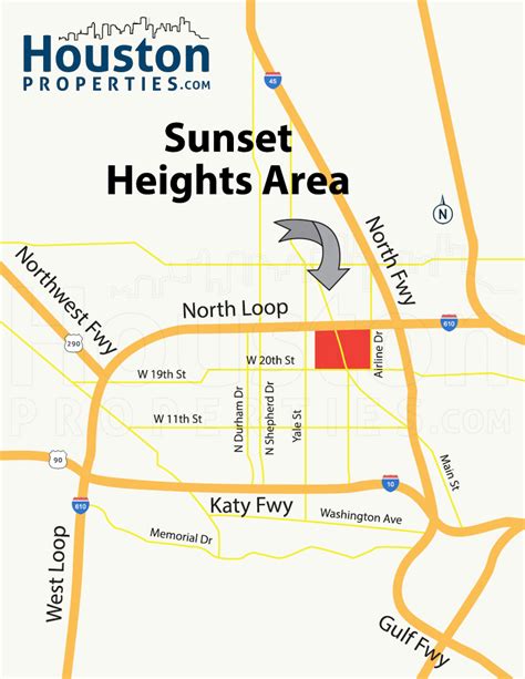 update sunset heights houston homes real estate neighborhood map