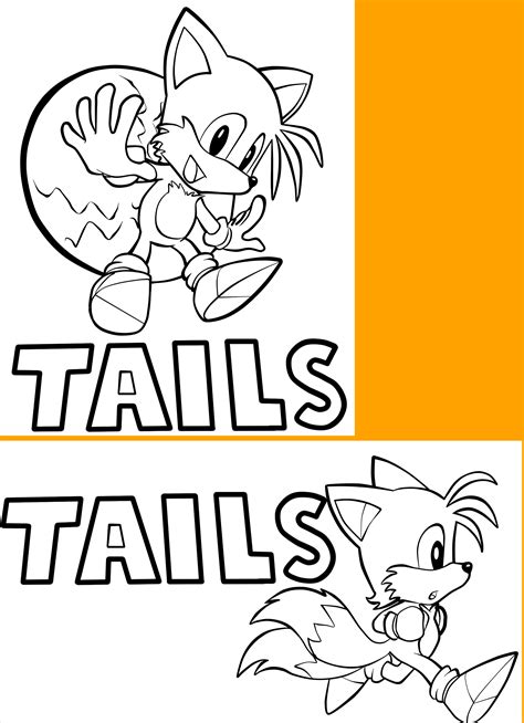 downloadable classic tails coloring pages  fayelenefyre  deviantart