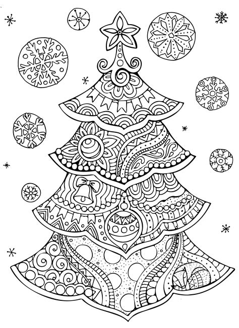 christmas full page coloring sheets zentangle