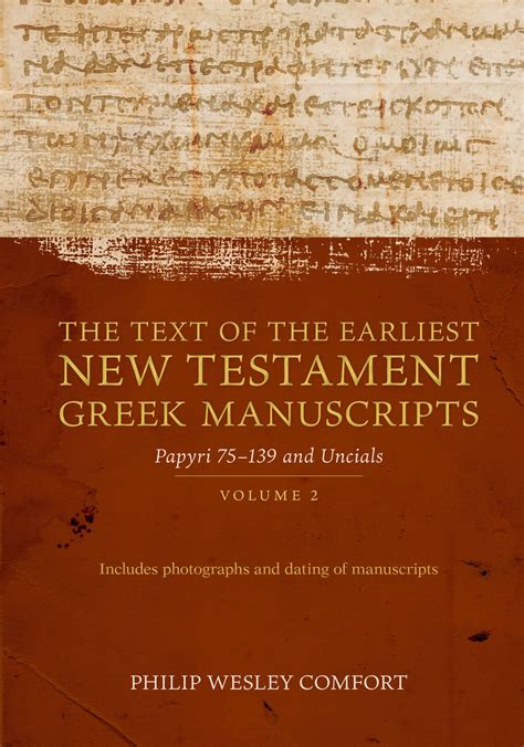 text   earliest  testament greek manuscripts volume  kregel