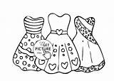 Coloring Pages Dress Dresses Girls Printable Girl Cool Elementary Mannequin Lace Clothes Drawing Polka Dot Students Kids Print Color Drawings sketch template