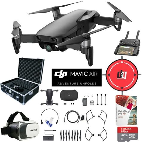 dji mavic air onyx black drone combo  wi fi quadcopter  remote