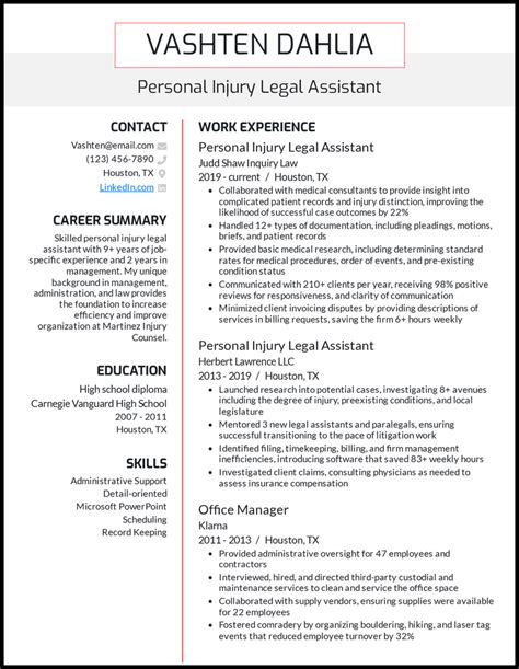 sample resume  legal assistants resume examples resume template vrogue