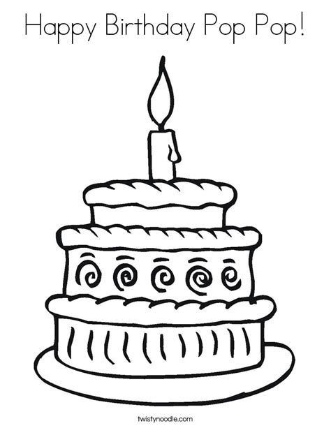 coloring pages  birthday cakes coloring home