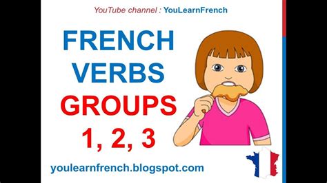 french lesson 41 french verbs groups 1 2 3 verbes du premier