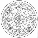 Mandala Stained Jugendstil Vitrage Lood Rakuten sketch template