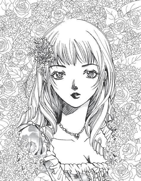 clippedonissuu   manga artists coloring book girls rose
