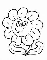 Coloring Pages Flower Big Flowers Popular sketch template