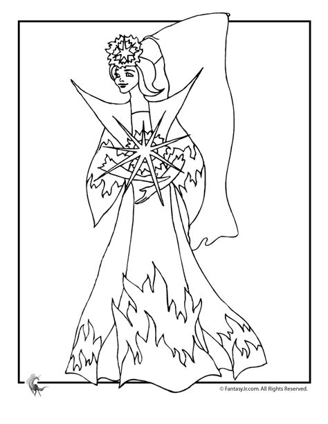 fairy princess coloring page  woo jr kids activities childrens