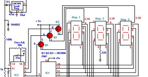 car voltage gauge circuits project