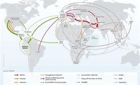 how criminals move their illegal goods around the world