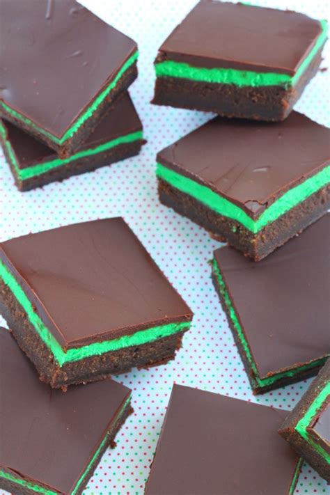 mint chocolate squares