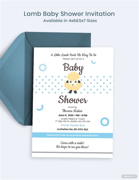 baby invitation template   word google docs