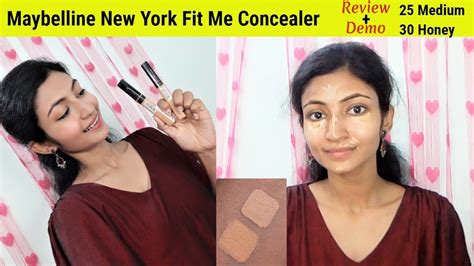 maybelline fit  concealer  medium  honey review demo  makeover tym youtube